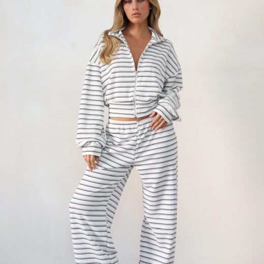 חליפה פסים רוכסן